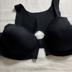 BALI Bra 44DD Front Close Underwire Bra DF3450 Black